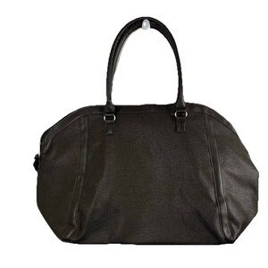 NEW Ulta Large Weekender Bag Travel Duffle Tote‎ Shoulder Brown Faux Leather Zip